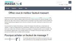 Desktop Screenshot of fauteuils-massage.com