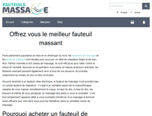 Tablet Screenshot of fauteuils-massage.com